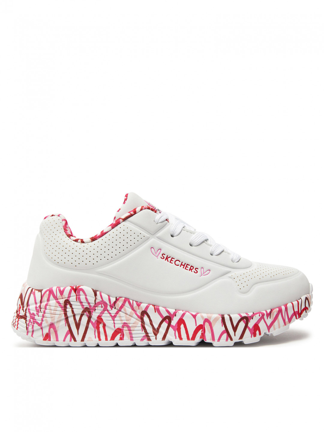 Skechers Sneakersy Uno Lite Lovely Luv 314976L WRPK Bílá
